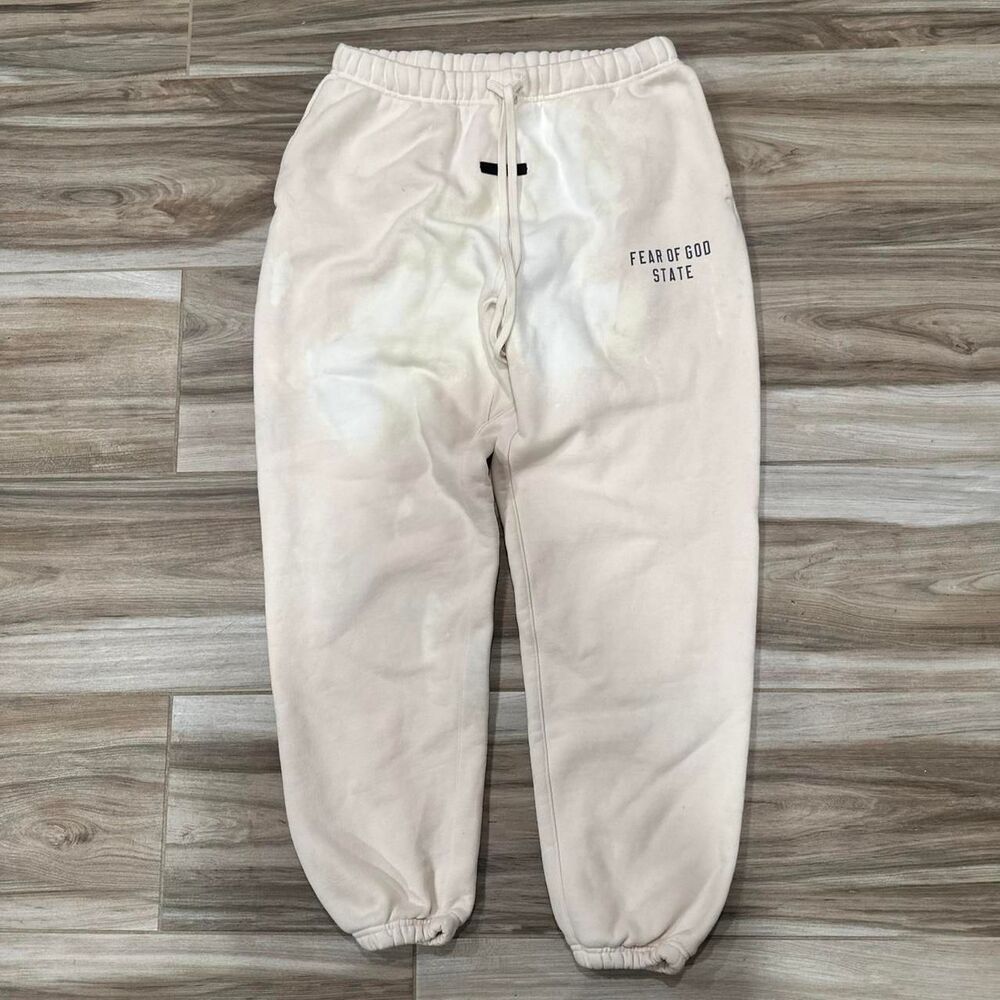 Essentials Fear of god state fw24 cream bleached sweatpants